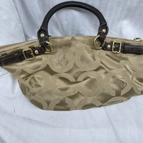 Coach Madison OP Art Sateen Sophia Satchel - Picture 6 of 16